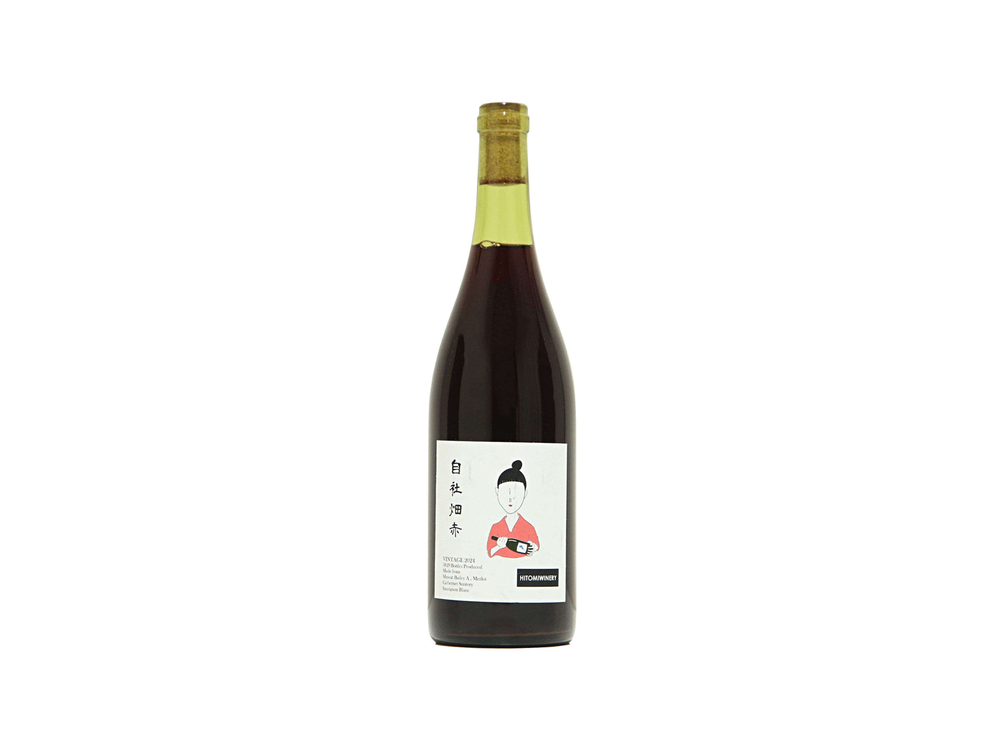 紅い実  大内田敬作品 ヒトミワイナリー 自社畑 赤 2024 | 日本酒・ワイン・焼酎 ｜IMADEYA