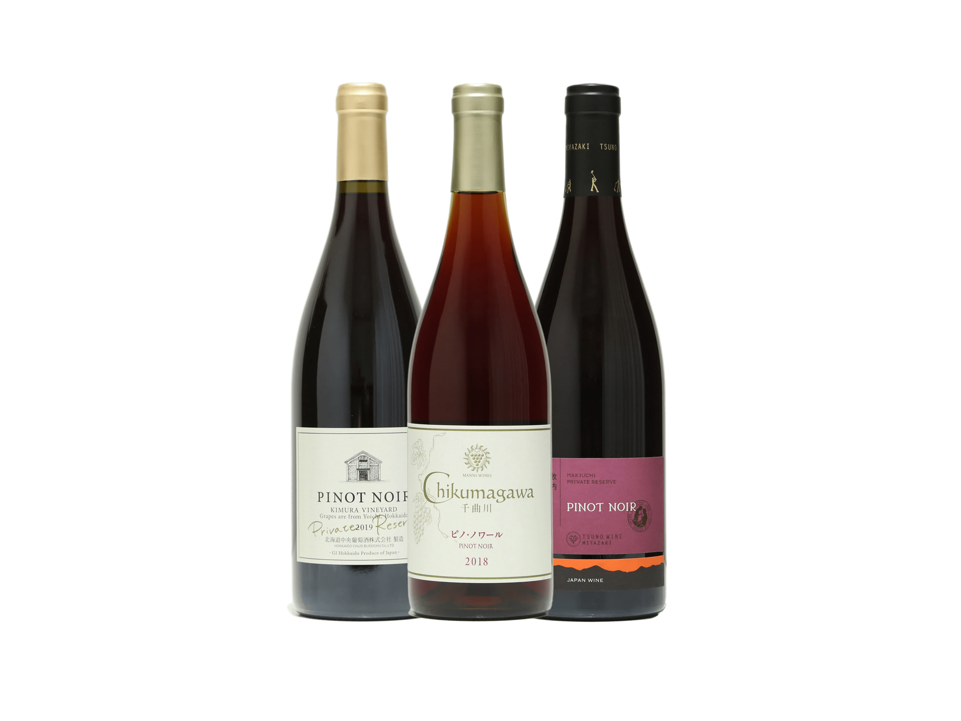 日本を代表する極上ピノ・ノワールを愉しむ3本セット | 日本酒・ワイン