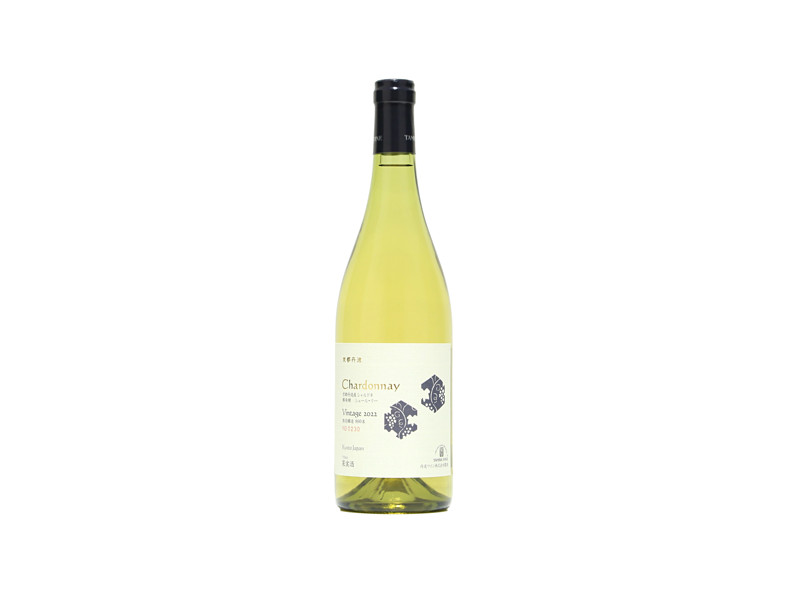 丹波ワイン／京都丹波 シャルドネ 2022（白）750ml – 日本ワイン