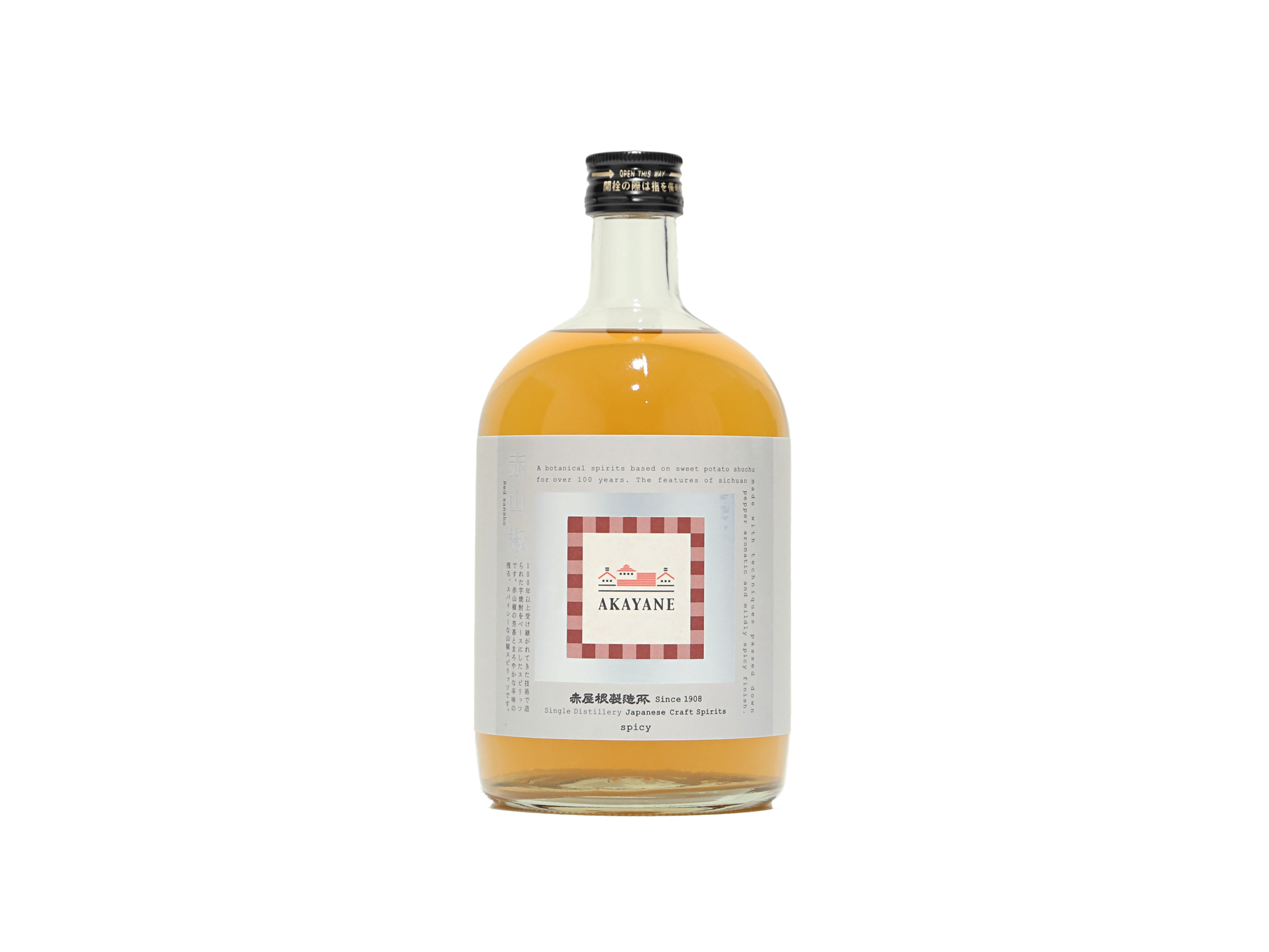レア！赤山椒タイプAKAYANE スピリッツ 720ml 15% AKAYANE 山椒 スピリッツ 720ml Sansho Spirits 赤屋根製造所 (鹿児島