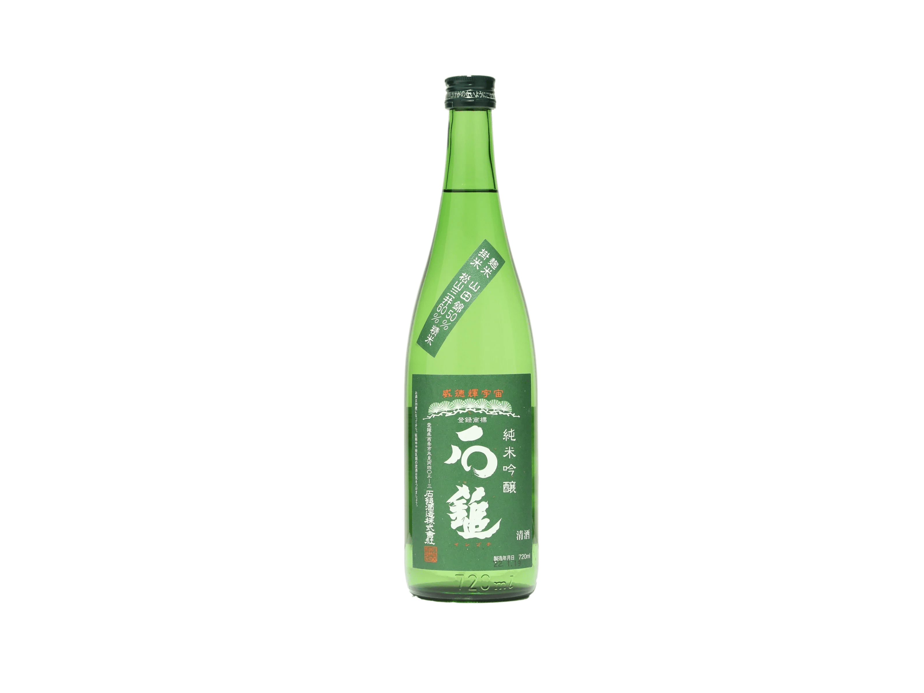 石鎚 純米吟醸 緑ラベル 槽搾り | 日本酒・ワイン・焼酎 ｜IMADEYA