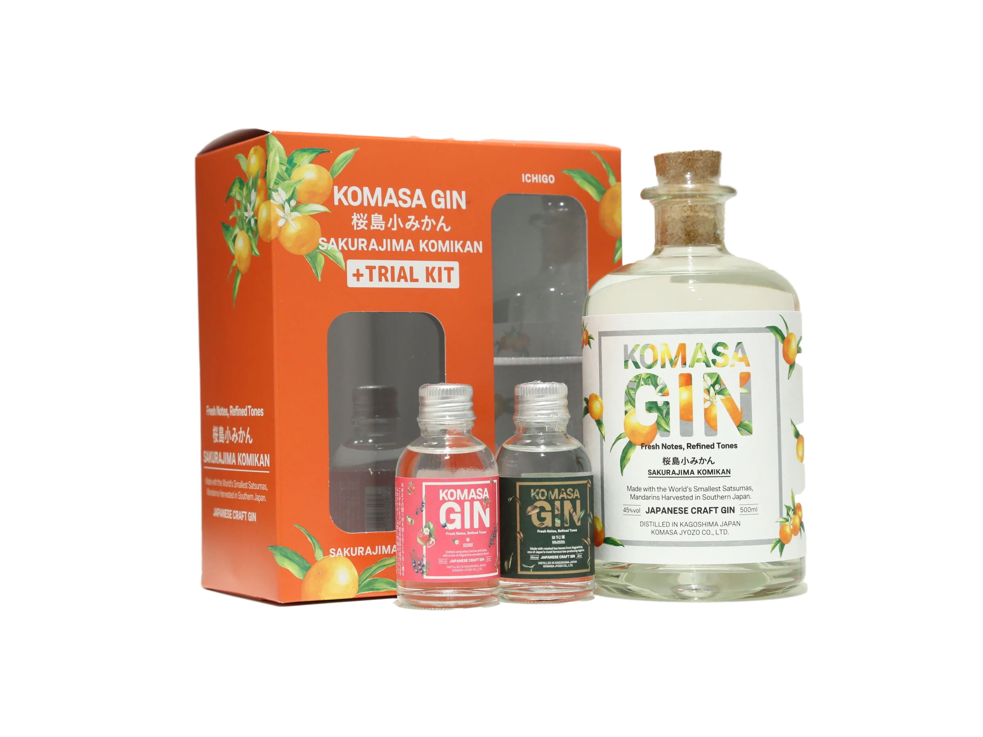 KOMASA GIN 桜島小みかん + トライアルキット | IMADEYA ONLINE STORE KOMASA GIN 桜島小みかん + トライアルキット | IMADEYA ONLINE STORE